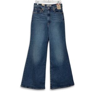 Levi’s Ribcage Bell Bottom Jeans Wide Flare Leg High Waisted